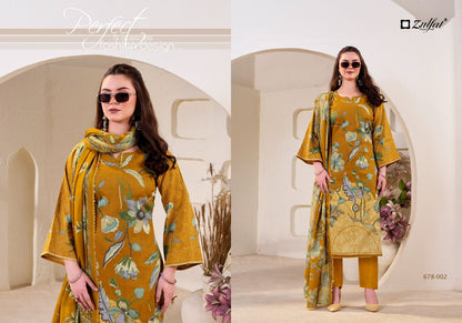 Nasreen 678 Series Zulfat Designer Pakistani Salwar Suits Exporter Ahmedabad