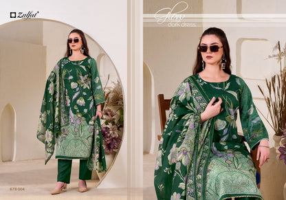 Nasreen 678 Series Zulfat Designer Pakistani Salwar Suits Exporter Ahmedabad