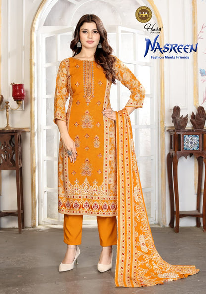 Nasreen Harshit Fashion Viscose Reyon Karachi Salwar Suits Wholesaler