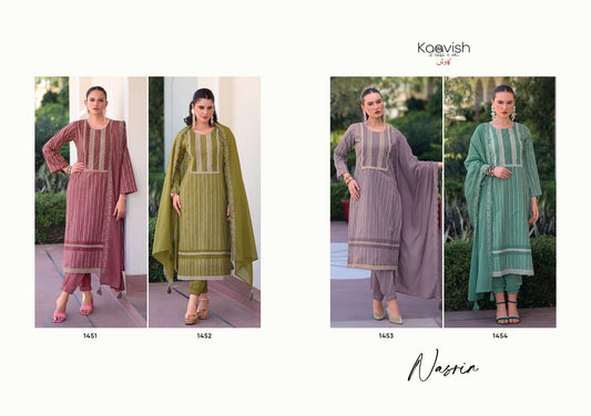 Nasrin Kaavish Pure Lawn Pant Style Suits Wholesale Price