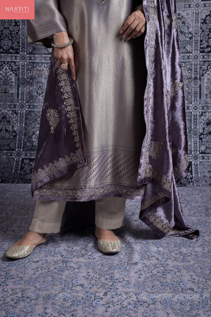 Nasrin Naariti Pure Silk Velvet Suits Wholesale