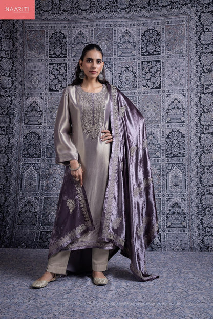 Nasrin Naariti Pure Silk Velvet Suits Wholesale