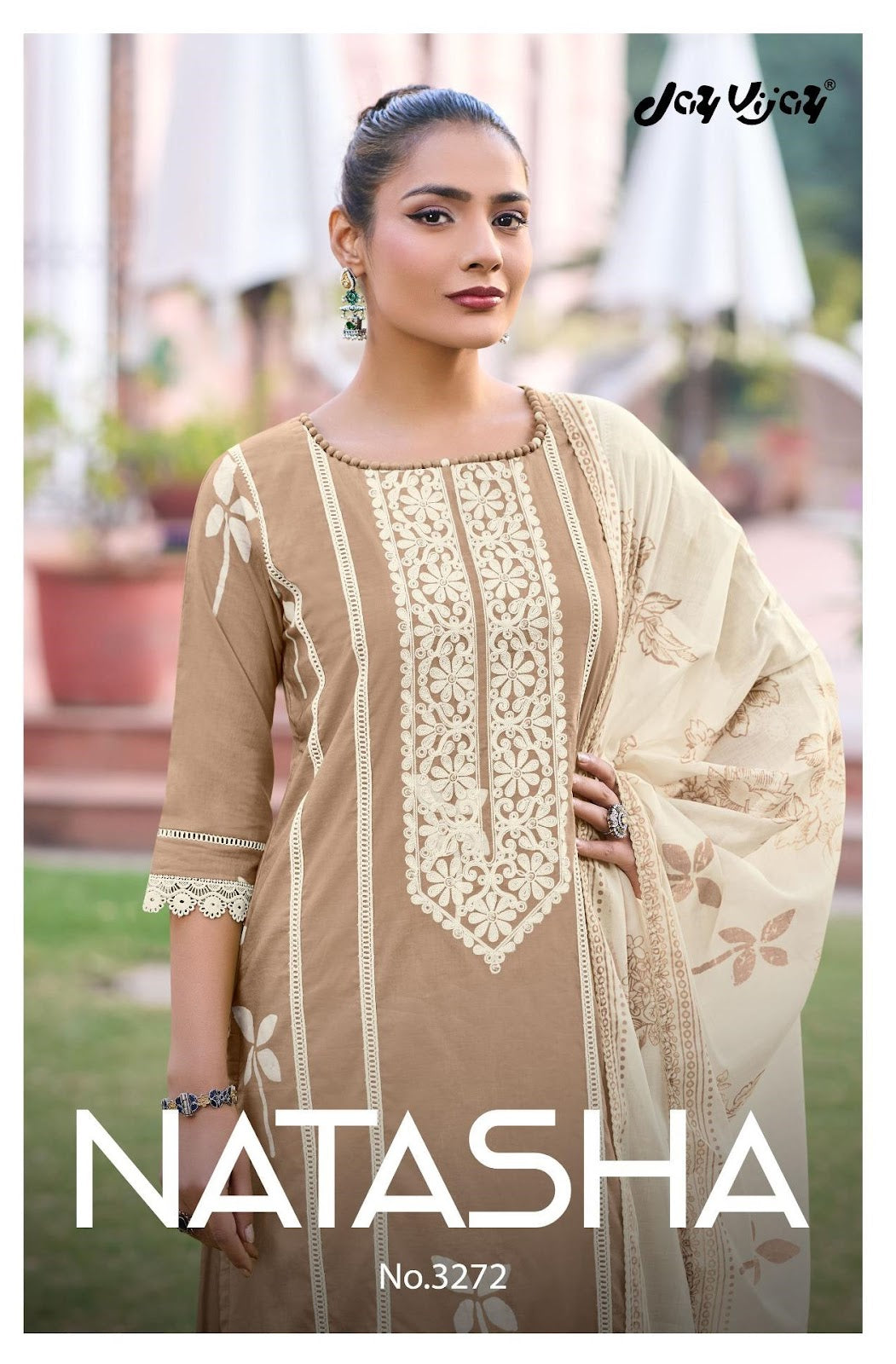 Natasha 3272 Jay Vijay Pure Cotton Pant Style Suits Exporter Gujarat