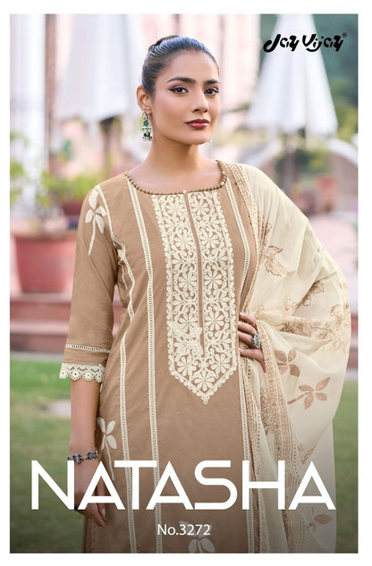 Natasha 3272 Jay Vijay Pure Cotton Pant Style Suits Exporter Gujarat