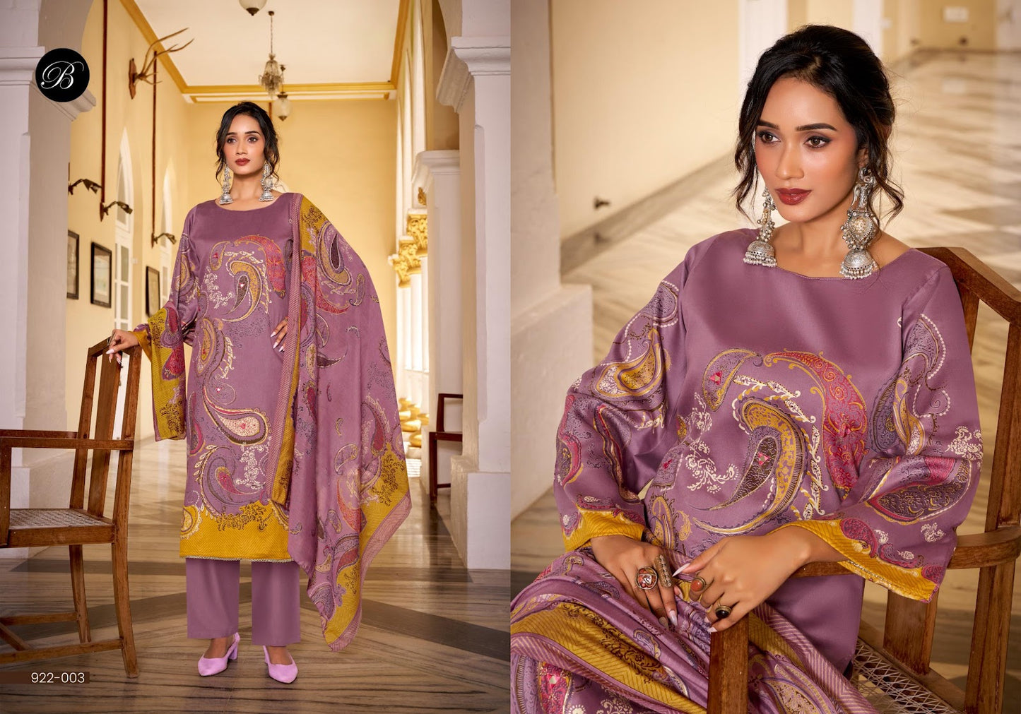 Natasha Belliza Designer Studio Jam Cotton Karachi Salwar Suits Exporter
