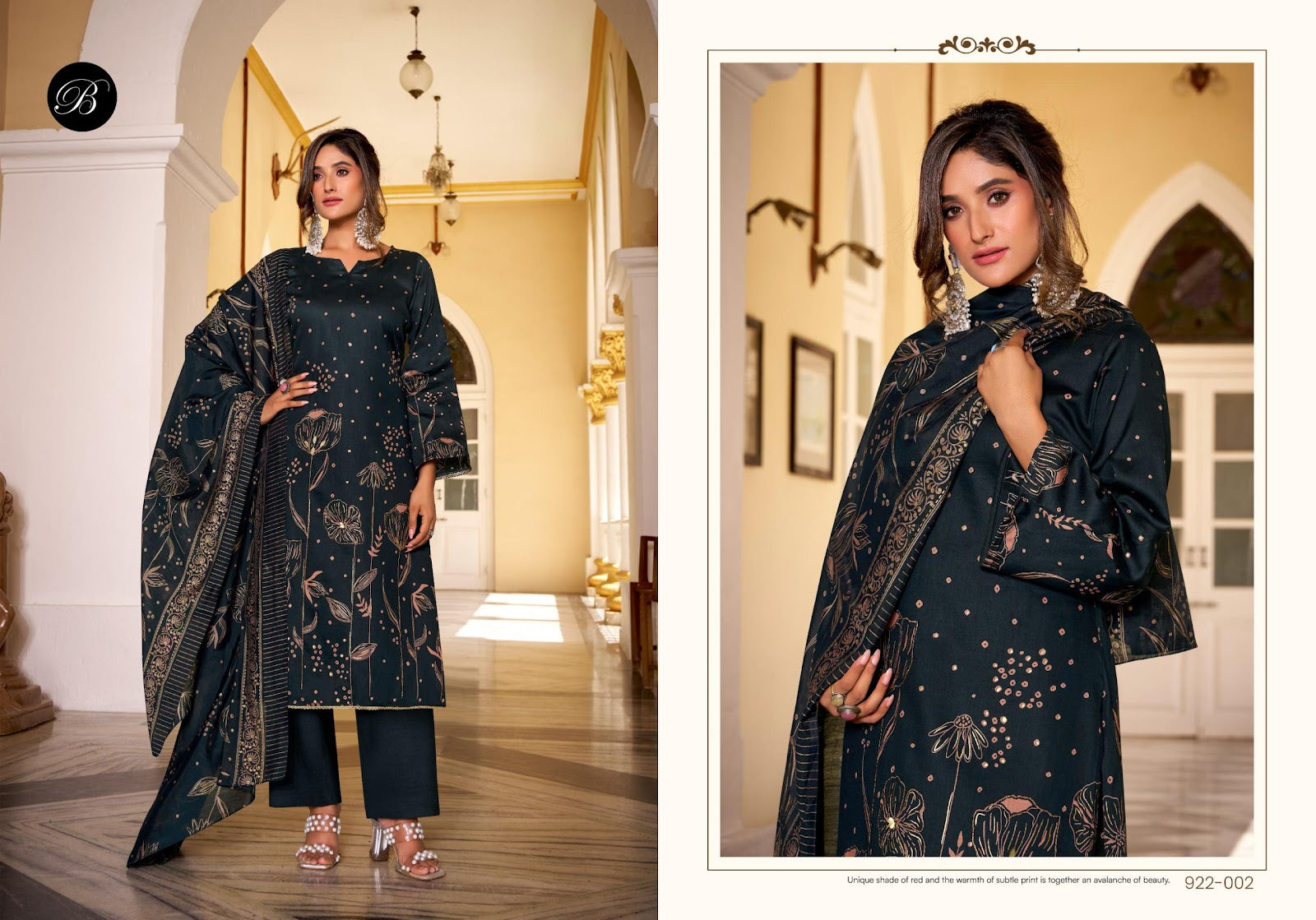 Natasha Belliza Designer Studio Jam Cotton Karachi Salwar Suits Exporter