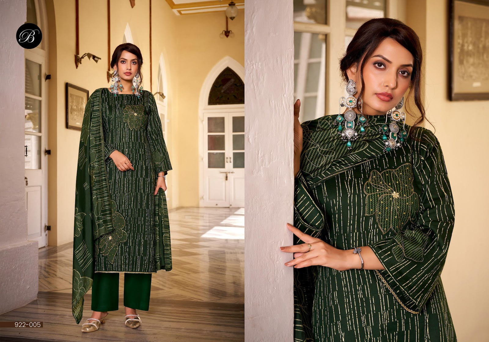 Natasha Belliza Designer Studio Jam Cotton Karachi Salwar Suits Exporter