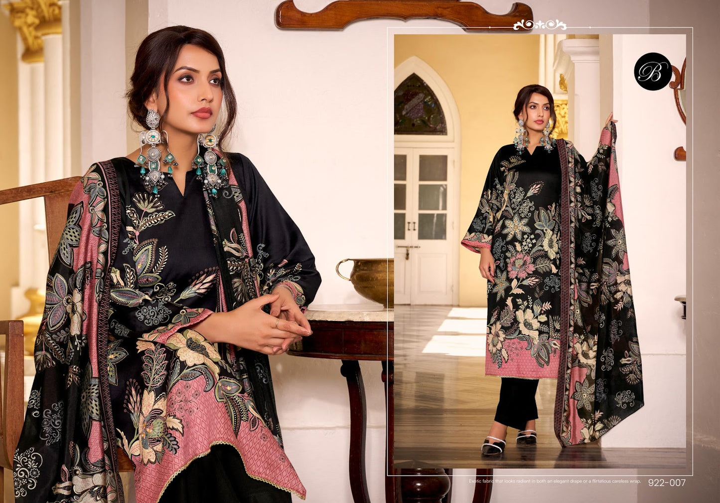 Natasha Belliza Designer Studio Jam Cotton Karachi Salwar Suits Exporter