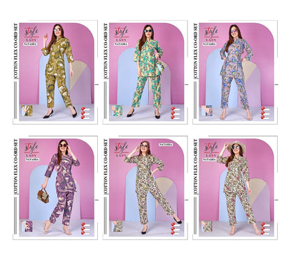 Natasha Ladys Cotton Co Ord Set Exporter India