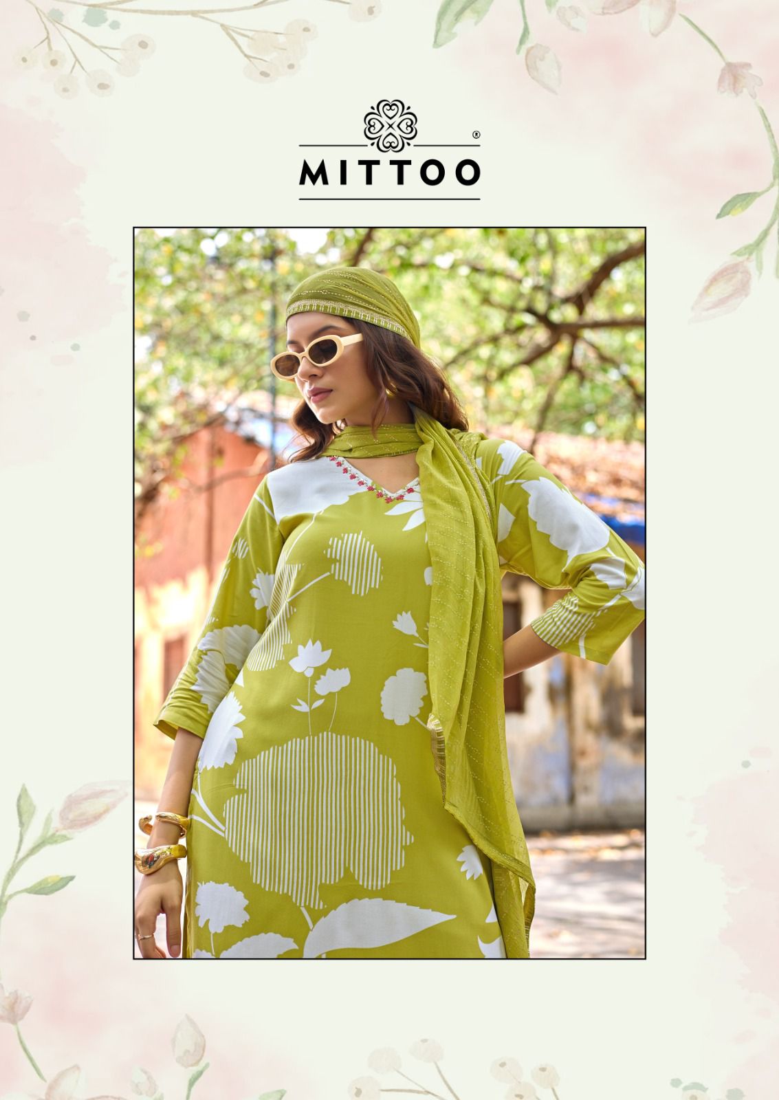Natasha Mittoo Rayon Readymade Pant Style Suits Exporter