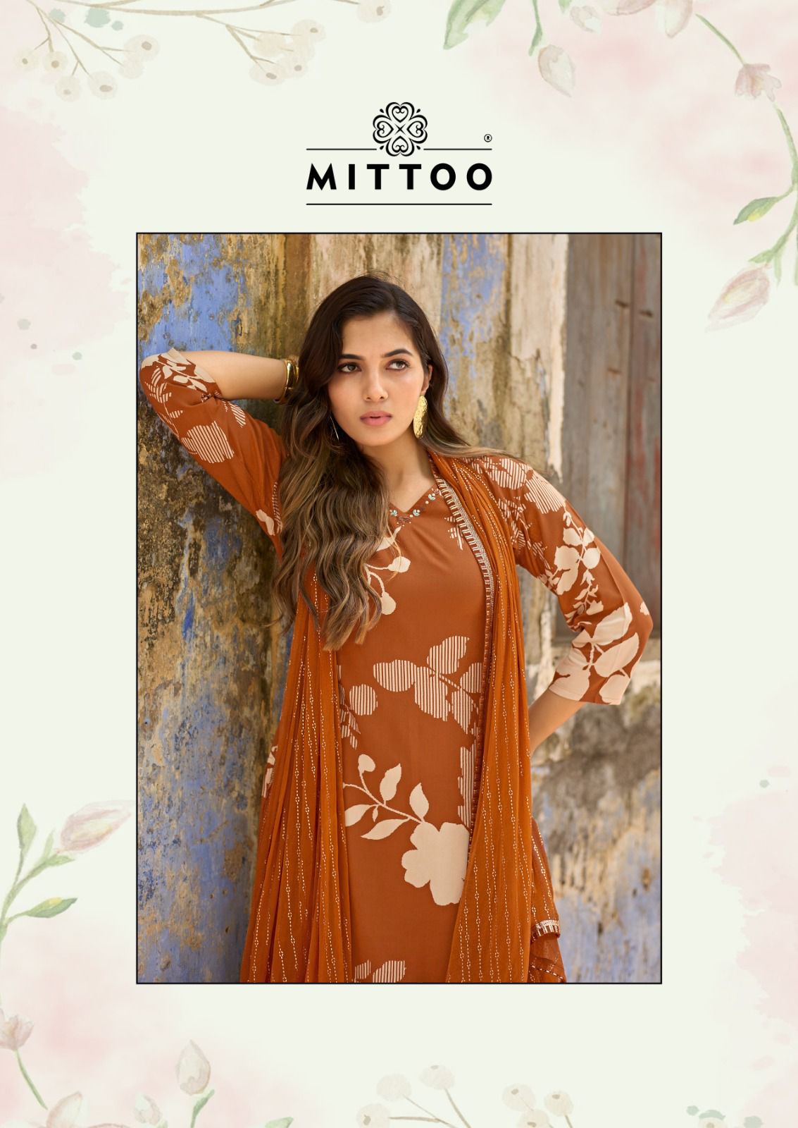 Natasha Mittoo Rayon Readymade Pant Style Suits Exporter