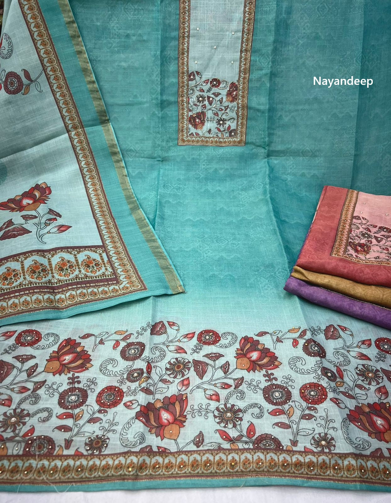 Natasha Nayandeep Linen Salwar Suits Supplier Gujarat