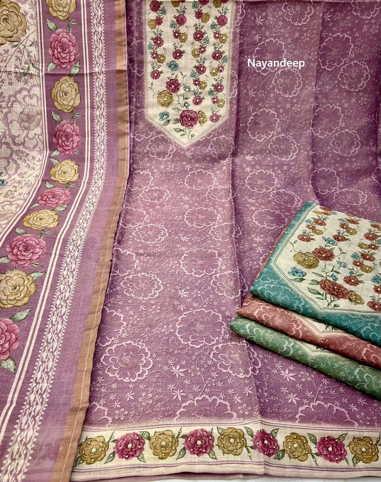 Natasha Nayandeep Linen Salwar Suits Supplier Gujarat
