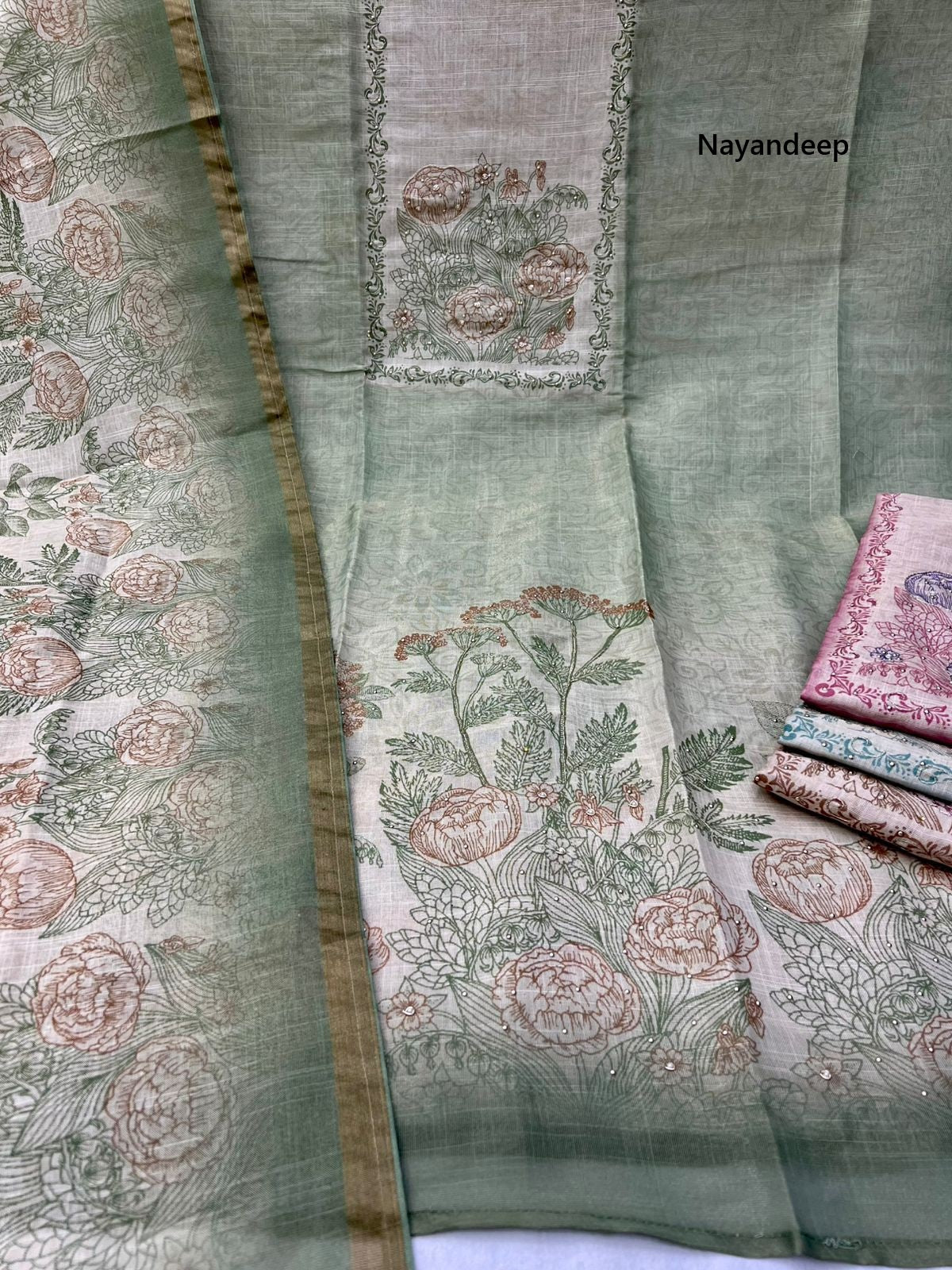 Natasha Nayandeep Linen Salwar Suits Supplier Gujarat