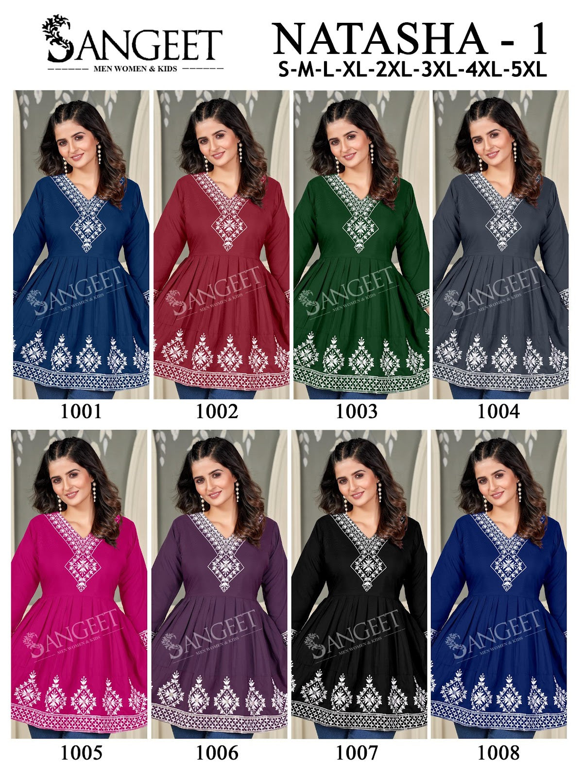 Natasha Sangeet Rayon Designer Long Top Wholesaler