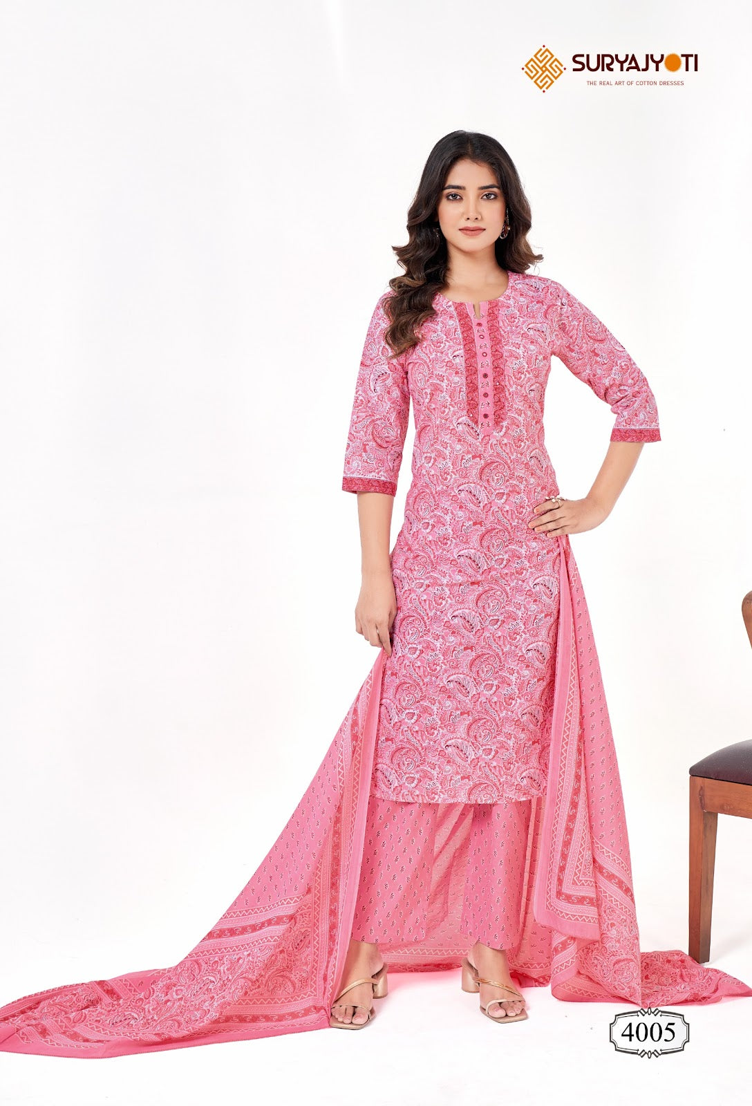 Natasha Vol 4 Suryajyoti Lawn Cotton Readymade Pant Style Suits Wholesale