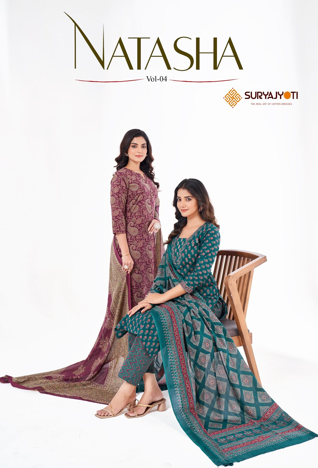 Natasha Vol 4 Suryajyoti Lawn Cotton Readymade Pant Style Suits Wholesale