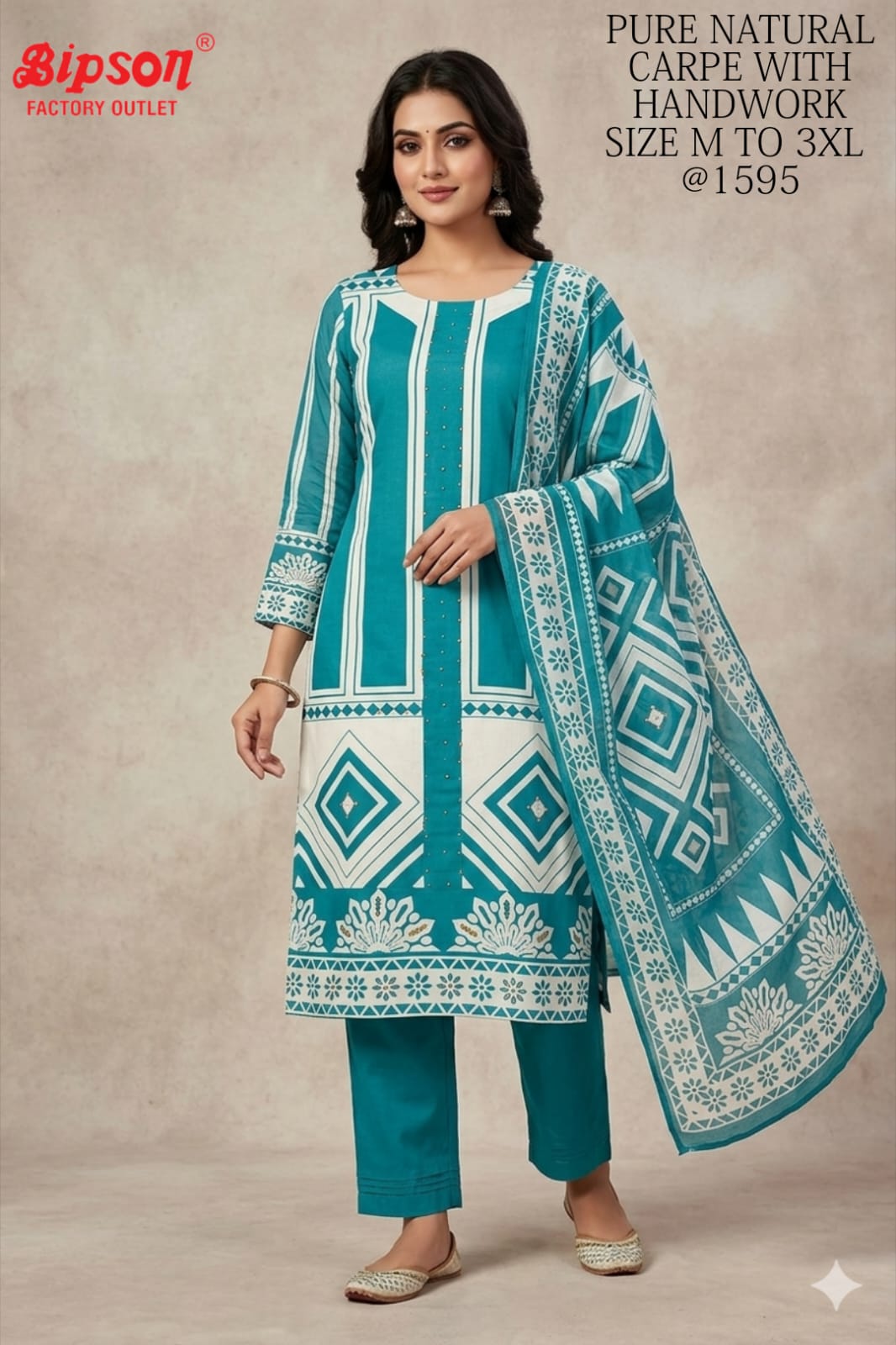 Natural Crape 2406 Bipson Prints Readymade Suits Manufacturer Ahmedabad
