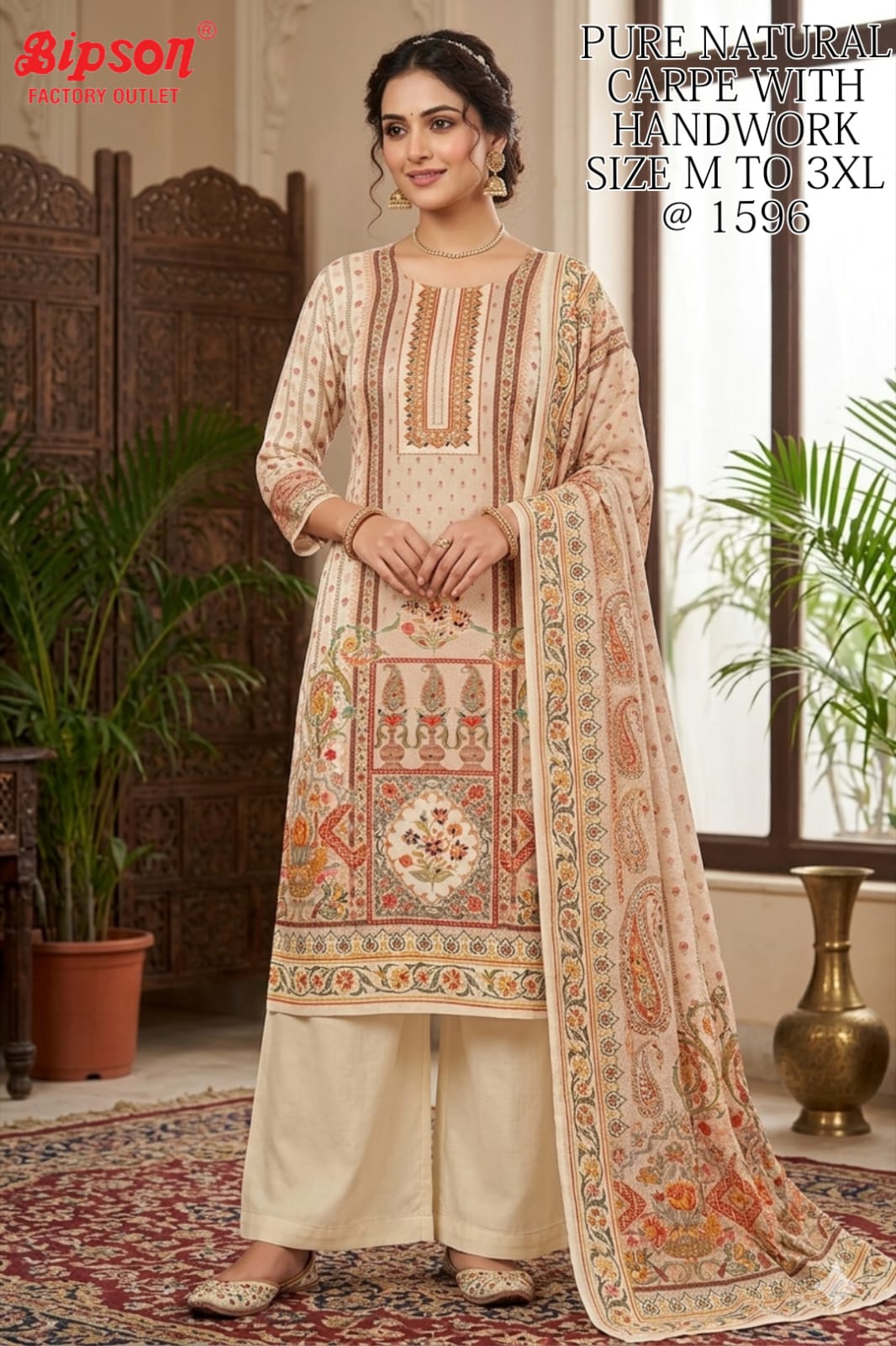 Natural Crape 2406 Bipson Prints Readymade Suits Manufacturer Ahmedabad
