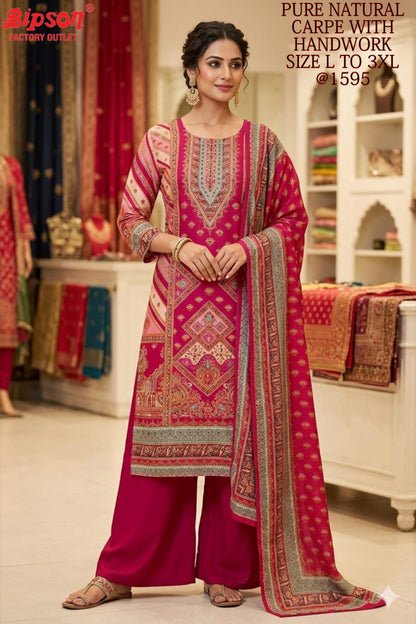 Natural Crape 2406 Bipson Prints Readymade Suits Manufacturer Ahmedabad