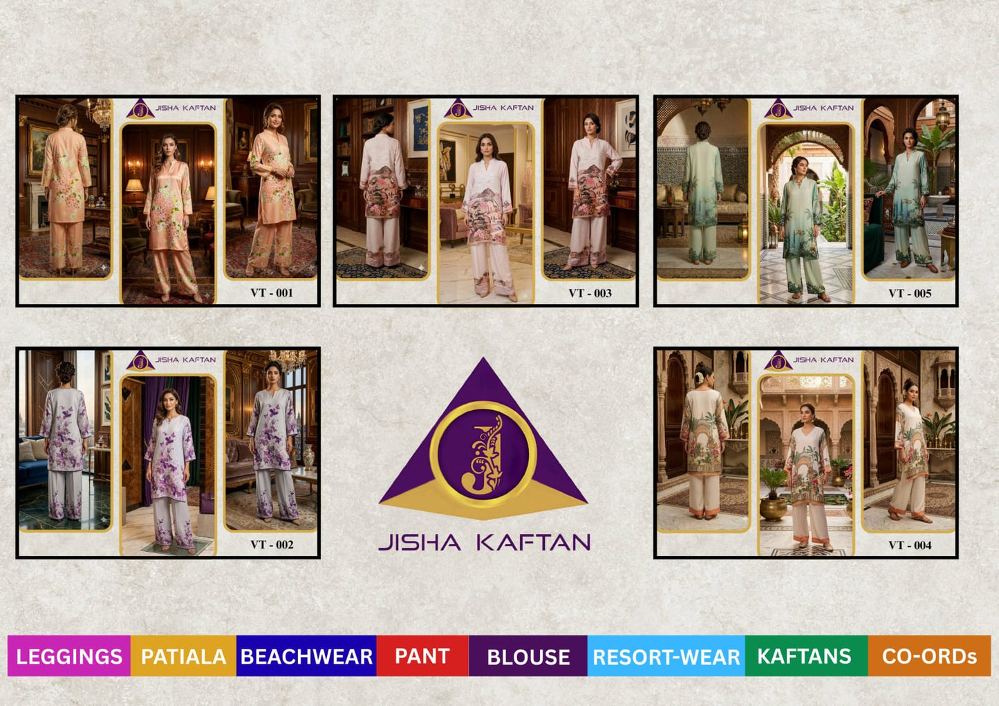 Natural Twill Vol 1 Jelite Jisha Viscose Co Ord Set Exporter India