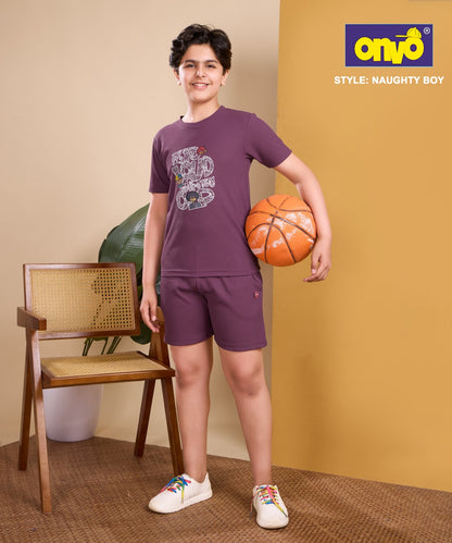 Naughty Onvo Boys Shorts Set Exporter Ahmedabad