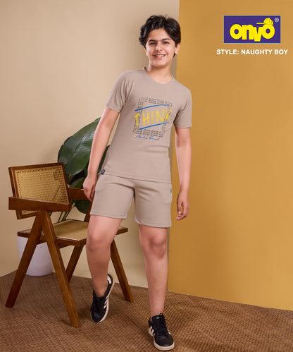 Naughty Onvo Boys Shorts Set Exporter Ahmedabad