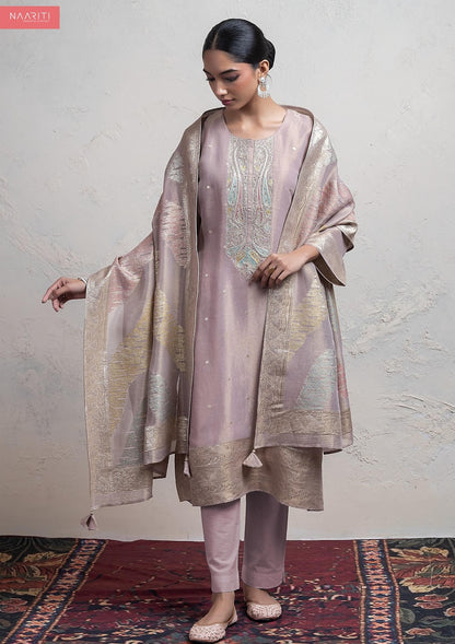 Nava Naariti Tissue Silk Pant Style Suits Supplier Gujarat