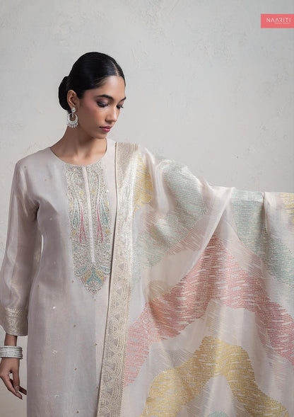 Nava Naariti Tissue Silk Pant Style Suits Supplier Gujarat