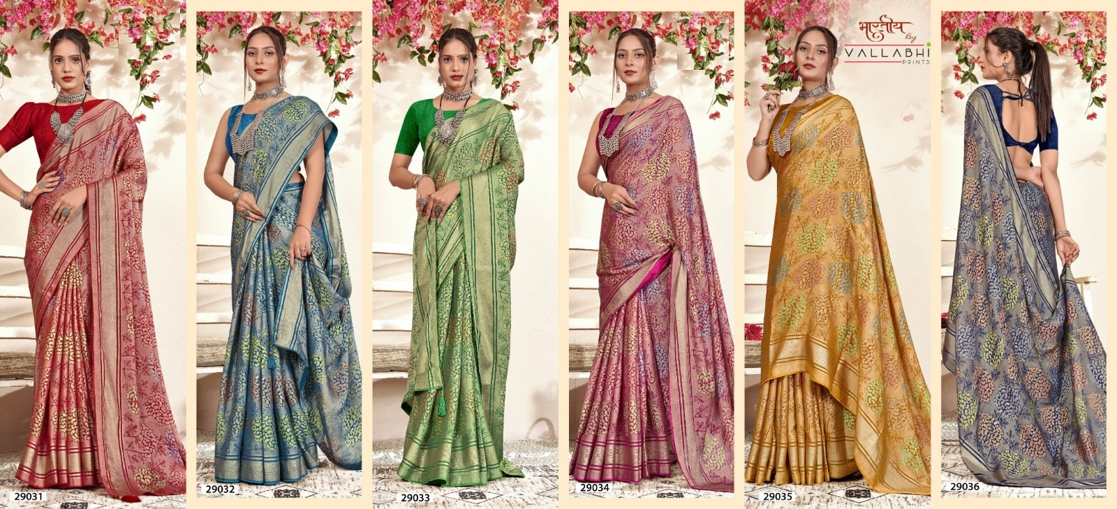 Navanya Vallabhi Prints Brasso Sarees Supplier
