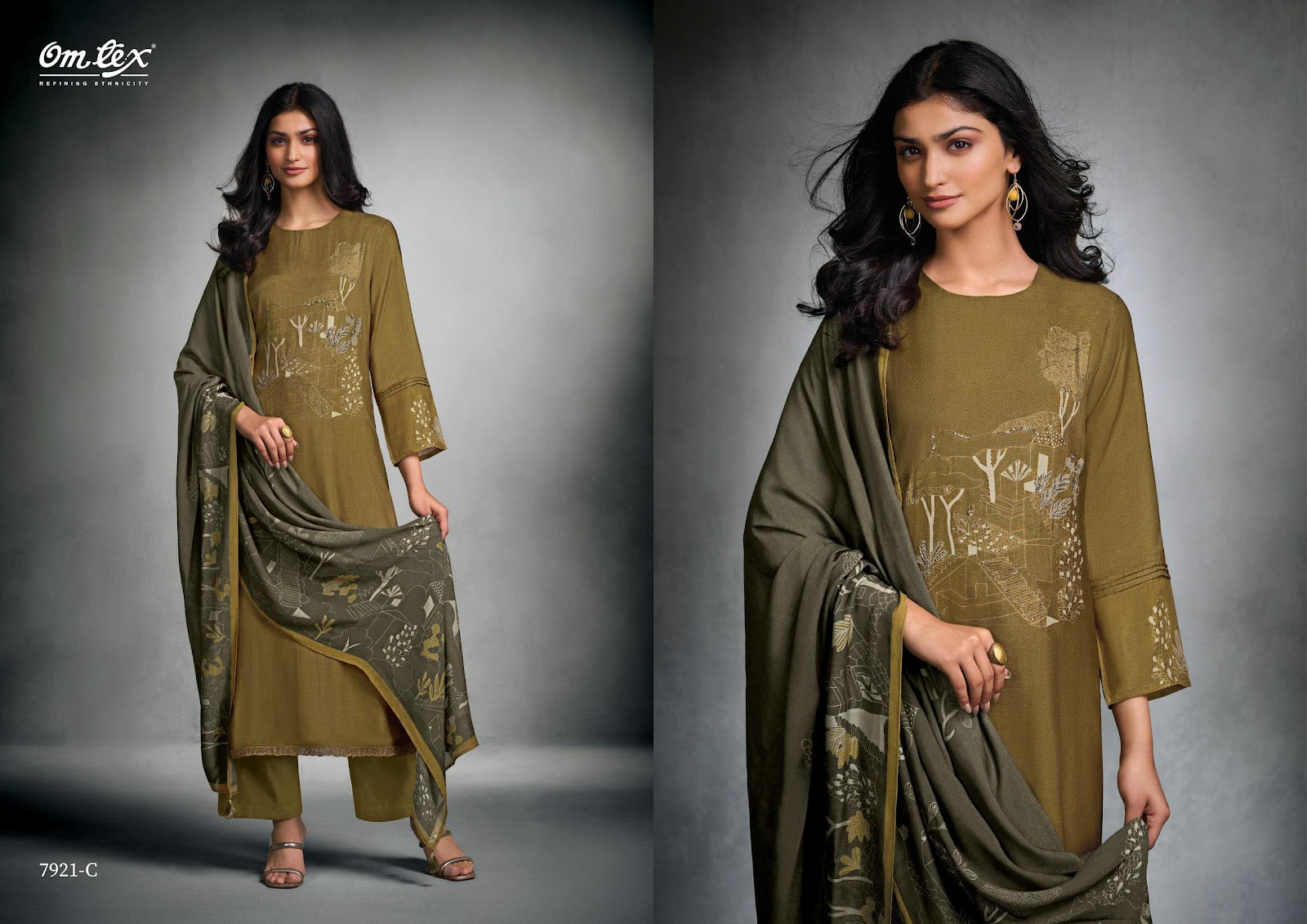 Navastra Omtex Silk Pant Style Suits Supplier