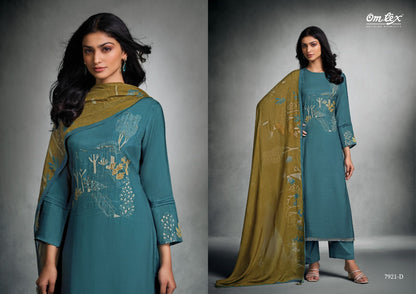 Navastra Omtex Silk Pant Style Suits Supplier