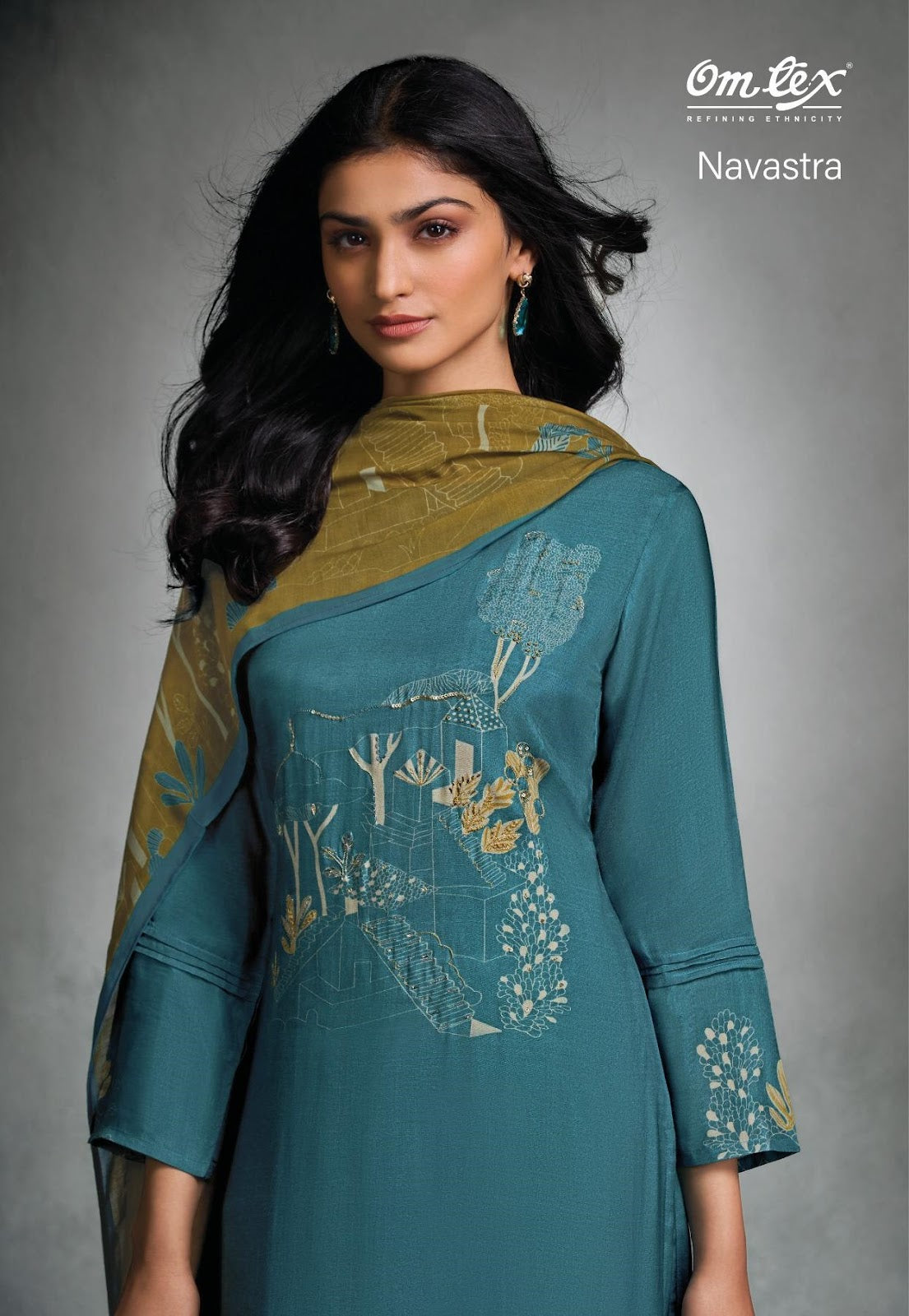 Navastra Omtex Silk Pant Style Suits Supplier