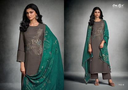Navastra Omtex Silk Pant Style Suits Supplier