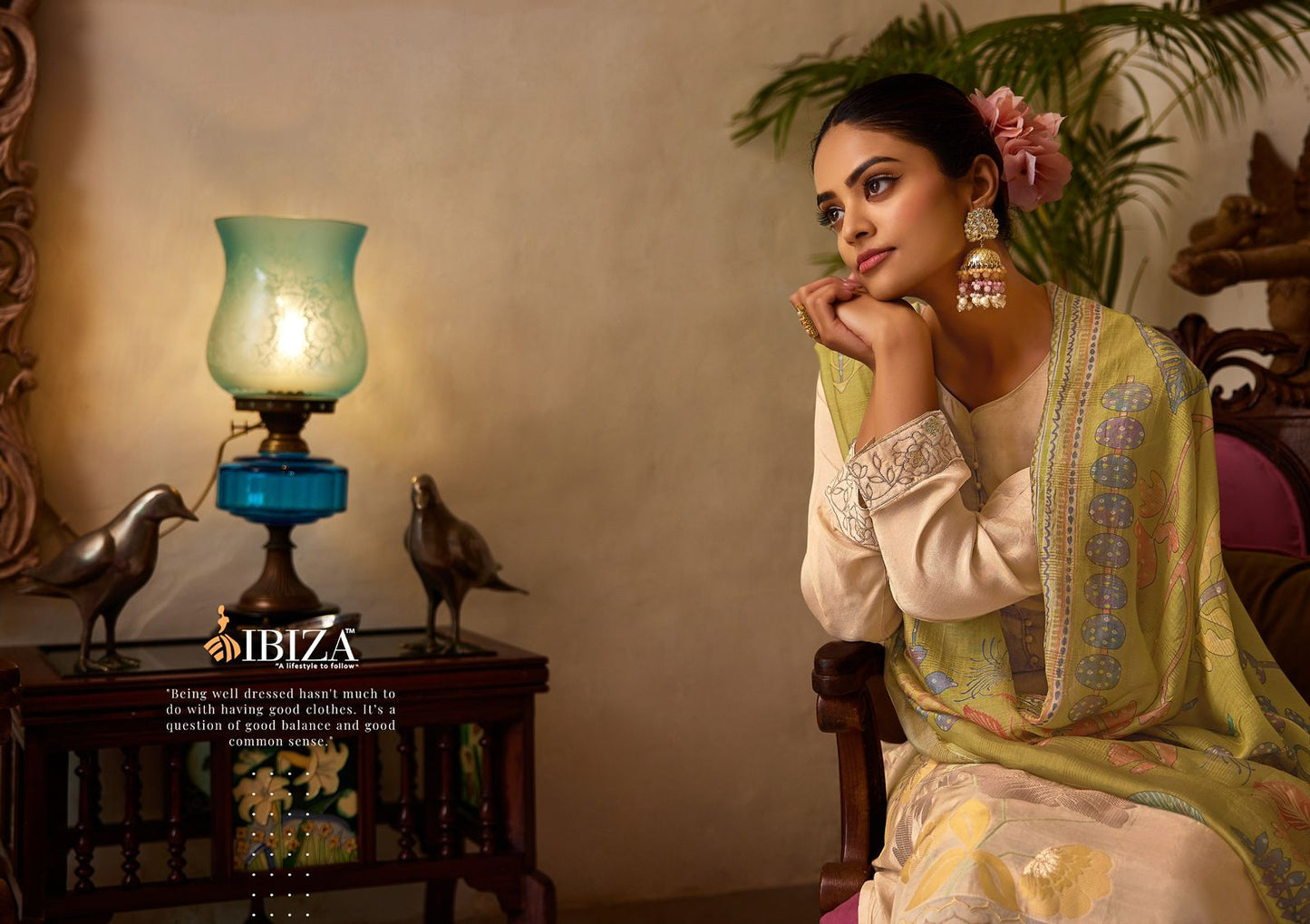 Naveli Ibiza Muslin Jacquard Pant Style Suits Manufacturer Ahmedabad