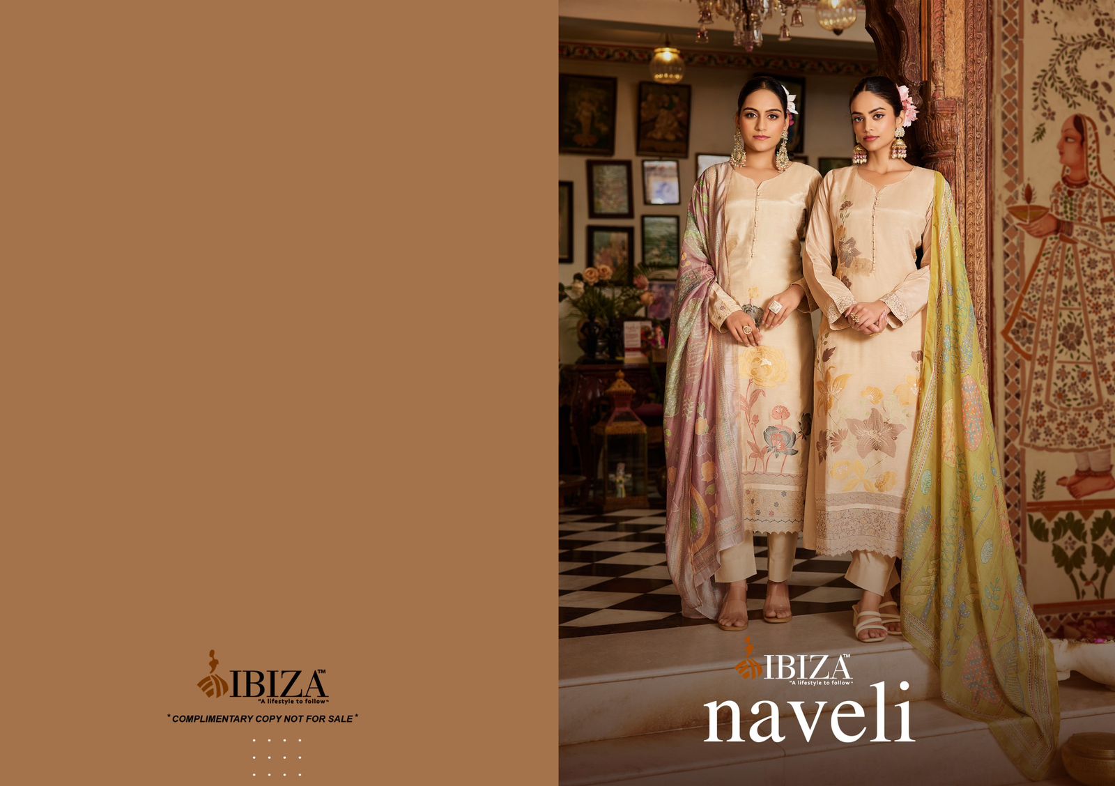 Naveli Ibiza Muslin Jacquard Pant Style Suits Manufacturer Ahmedabad