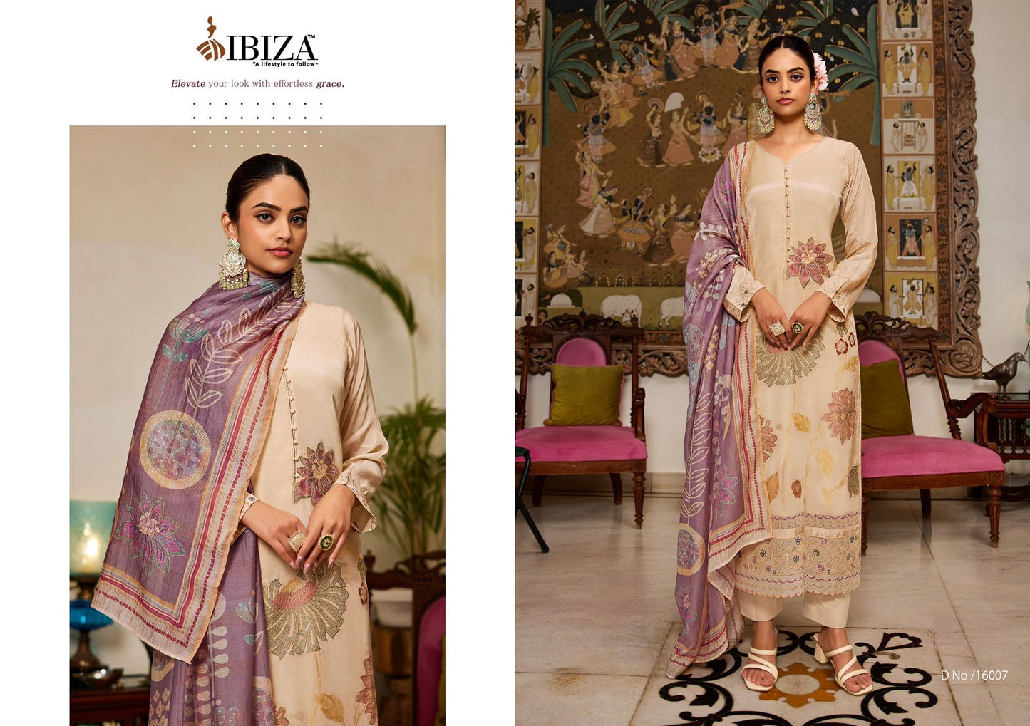Naveli Ibiza Muslin Jacquard Pant Style Suits Manufacturer Ahmedabad