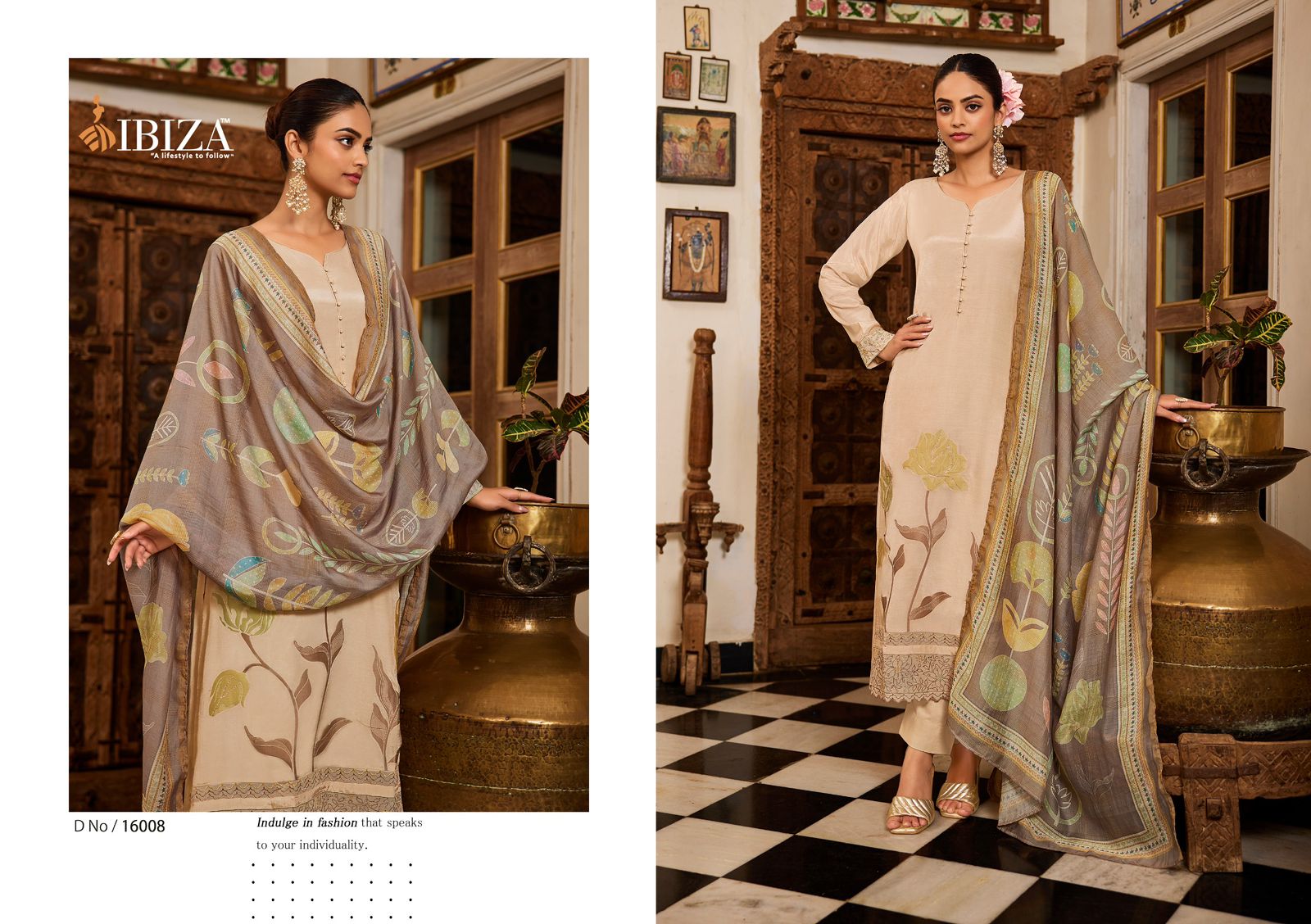 Naveli Ibiza Muslin Jacquard Pant Style Suits Manufacturer Ahmedabad