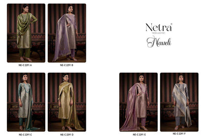 Naveli Netra Woven Silk Pant Style Suits Manufacturer Gujarat