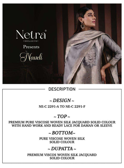 Naveli Netra Woven Silk Pant Style Suits Manufacturer Gujarat