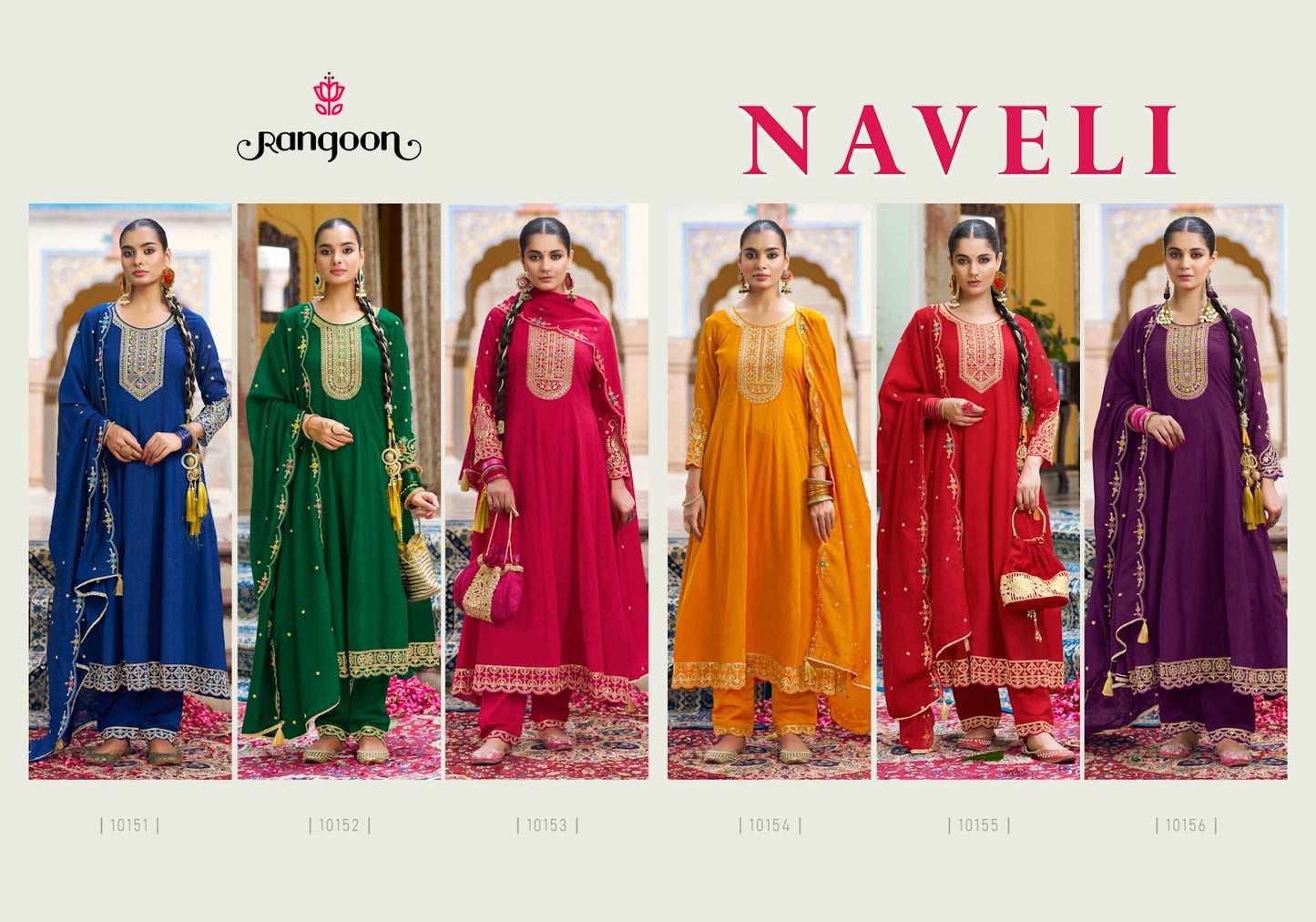 Naveli Rangoon Silk Readymade Anarkali Suits Manufacturer Gujarat