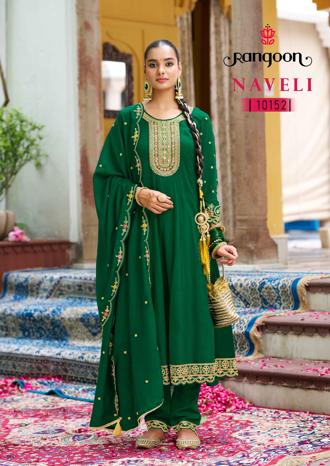 Naveli Rangoon Silk Readymade Anarkali Suits Manufacturer Gujarat