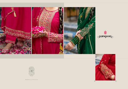 Naveli Rangoon Silk Readymade Anarkali Suits Manufacturer Gujarat