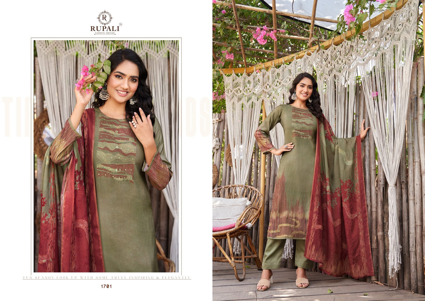 Naveli Rupali Muslin Pant Style Suits Exporter Ahmedabad