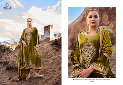 Naveli Rupali Viscose Velvet Suits Exporter India