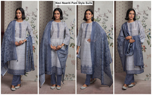 Navi Naariti Linen Pant Style Suits Supplier Gujarat