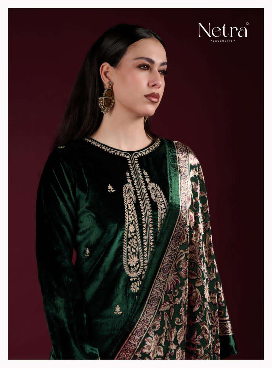 Navika Netra Velvet Suits Wholesaler Ahmedabad
