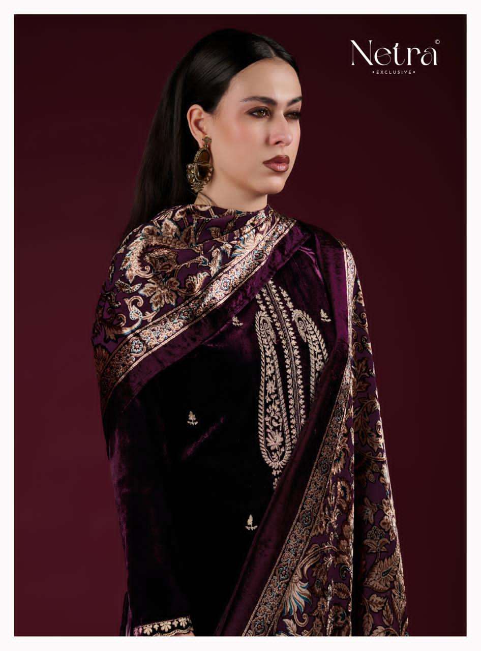 Navika Netra Velvet Suits Wholesaler Ahmedabad