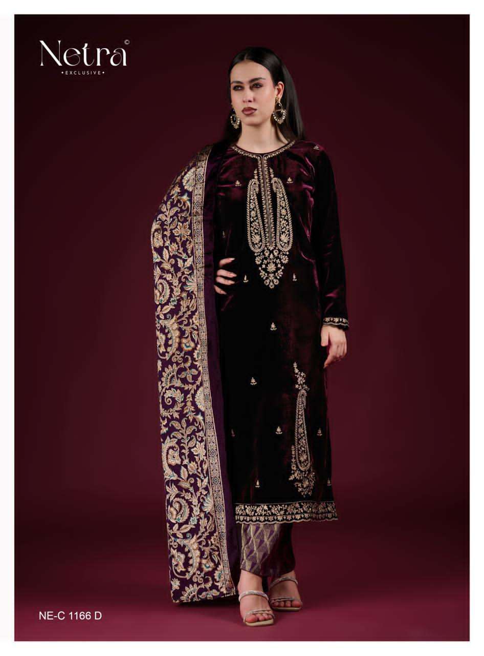 Navika Netra Velvet Suits Wholesaler Ahmedabad