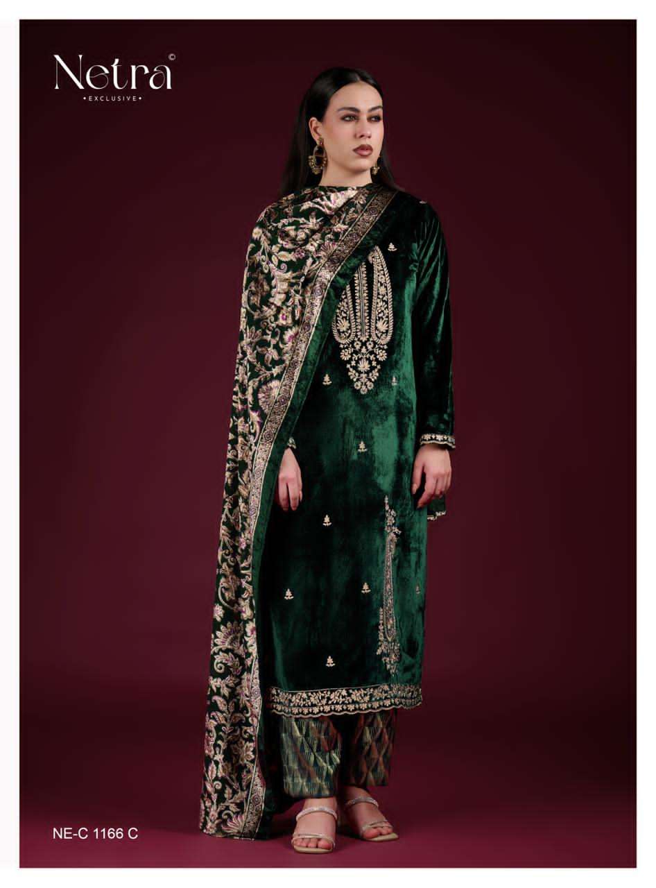 Navika Netra Velvet Suits Wholesaler Ahmedabad
